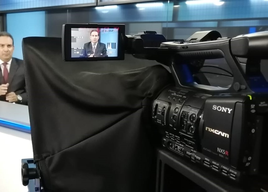 Gravação de programa em estúdio